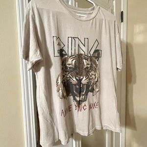 Anine Bing Tiger Tee. Like new! Size L